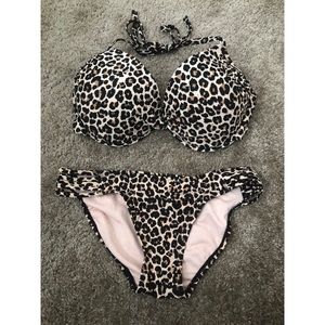 Leopard Print Bikini Set